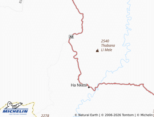 MICHELIN Ha Motjotji map - ViaMichelin