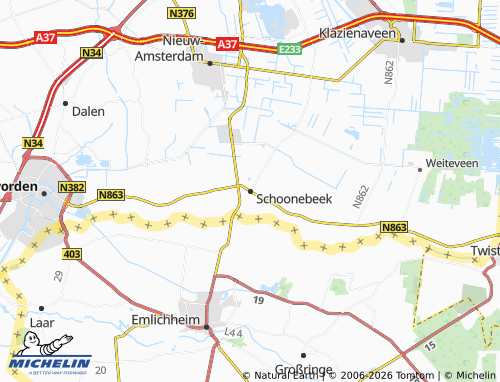 MICHELIN Schoonebeek map - ViaMichelin