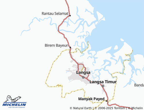 MICHELIN Alue Dua Bakaran Batee map - ViaMichelin