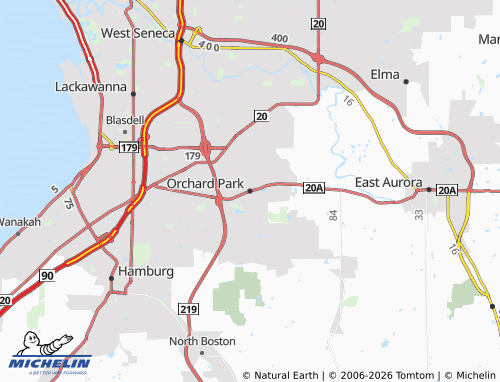 Mapa MICHELIN Orchard Park - ViaMichelin