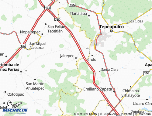 MICHELIN-Landkarte Jaltepec - ViaMichelin