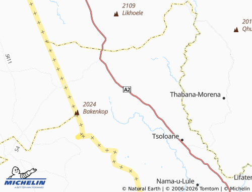 Carte MICHELIN Ha Letsoaranyane - ViaMichelin