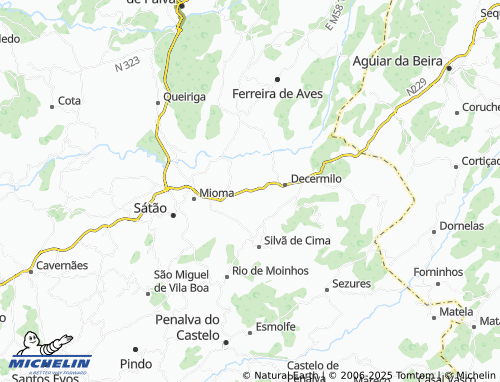 MICHELIN Avelal map - ViaMichelin