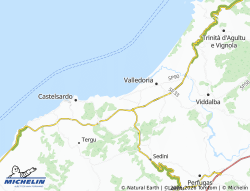 Carte MICHELIN La Ciaccia - ViaMichelin
