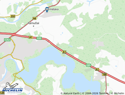 Mappa MICHELIN Karčiupis - ViaMichelin