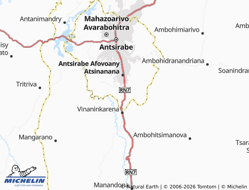 Mapa MICHELIN Tsarafara - ViaMichelin