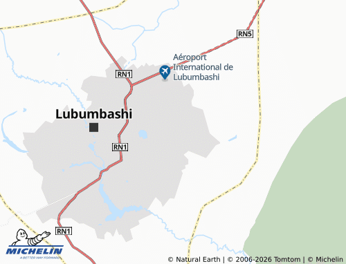 MICHELIN-Landkarte Ruashi - ViaMichelin