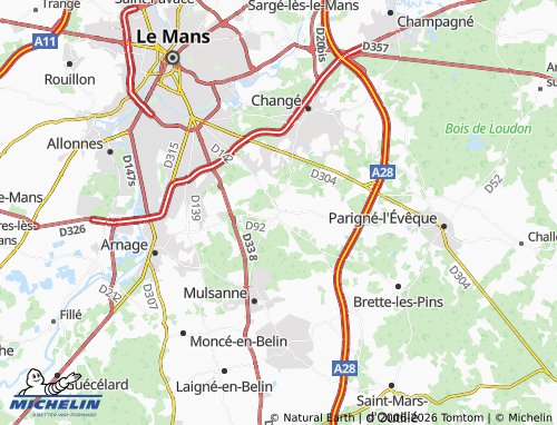 Carte MICHELIN Ruaudin - ViaMichelin