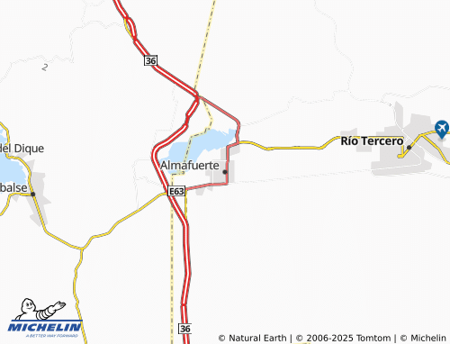 MICHELIN Almafuerte map - ViaMichelin