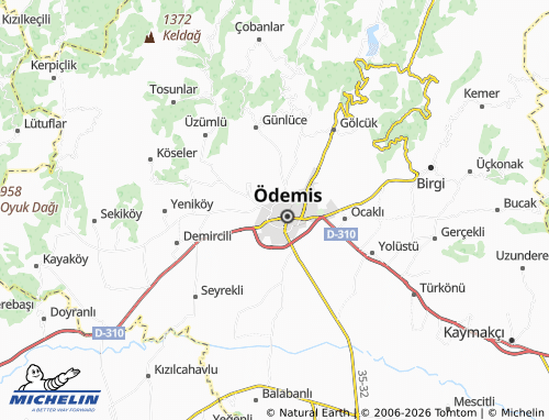 MICHELIN Mimarsinan map - ViaMichelin