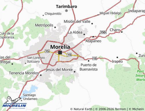 Mappa MICHELIN Militar Morelia - ViaMichelin