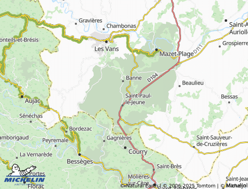 MICHELIN-Landkarte Le Petit Brahic - ViaMichelin