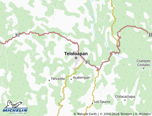 MICHELIN-Landkarte Teloloapan - ViaMichelin