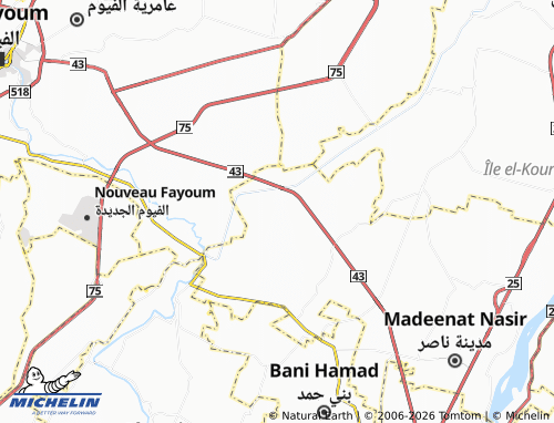 Mappa MICHELIN al-Mansourah - ViaMichelin