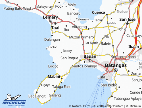 MICHELIN Inicbulan map - ViaMichelin