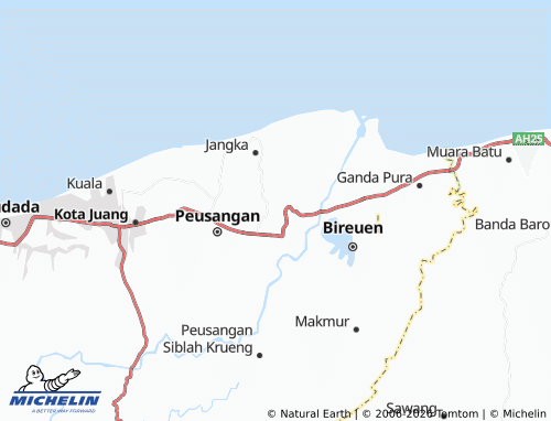 MICHELIN Blang Cut map - ViaMichelin