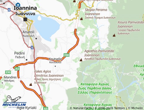 MICHELIN Platania map - ViaMichelin