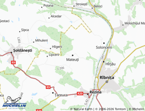 Mapa MICHELIN Mateuți - ViaMichelin