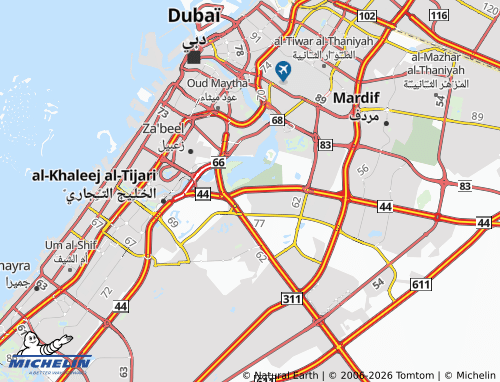 MICHELIN Ras Alkhor map - ViaMichelin