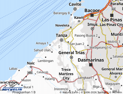 MICHELIN Sanja Mayor map - ViaMichelin