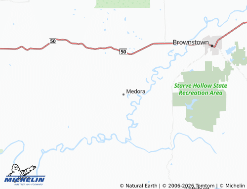Mappa MICHELIN Medora - ViaMichelin
