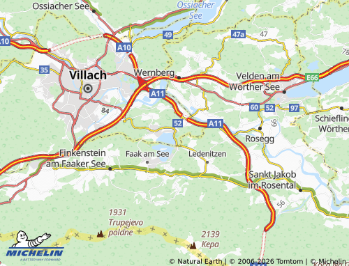 MICHELIN Egg am Faaker See map - ViaMichelin