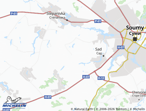 Mappa MICHELIN Chernetske - ViaMichelin
