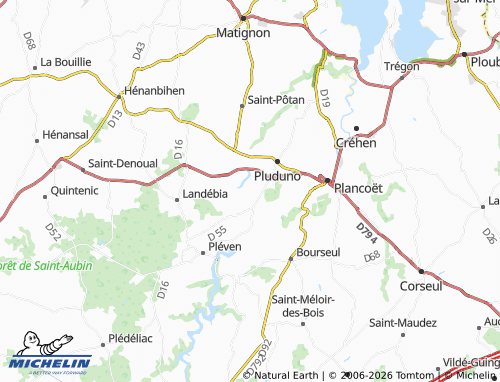 MICHELIN La Chaudrais map - ViaMichelin