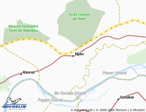 Mapa MICHELIN Njau - ViaMichelin