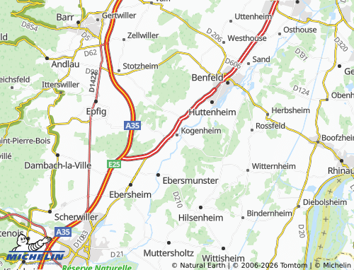 Kaart MICHELIN Kogenheim - ViaMichelin