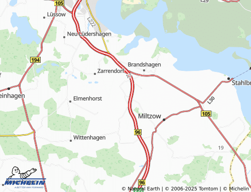 MICHELIN-Landkarte Ahrendsee - ViaMichelin