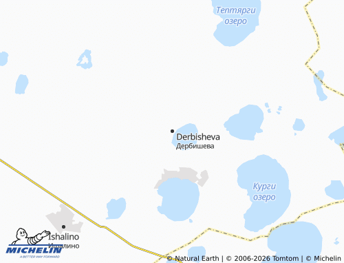 MICHELIN-Landkarte Derbisheva - ViaMichelin