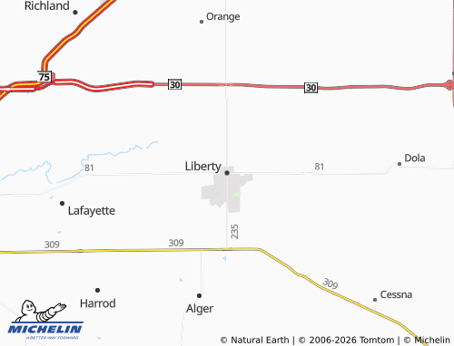 Mapa MICHELIN Liberty - ViaMichelin