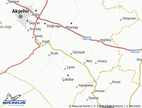 Kaart MICHELIN Üçhüyük - ViaMichelin