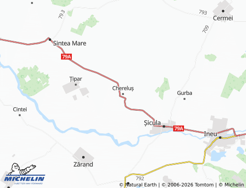 Mappa MICHELIN Chereluș - ViaMichelin