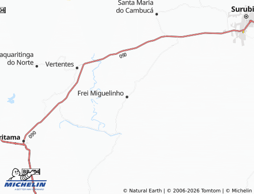 MICHELIN Frei Miguelinho map - ViaMichelin