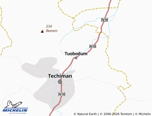 Mapa MICHELIN Tuobodum - ViaMichelin