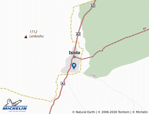 MICHELIN Isiolo map - ViaMichelin