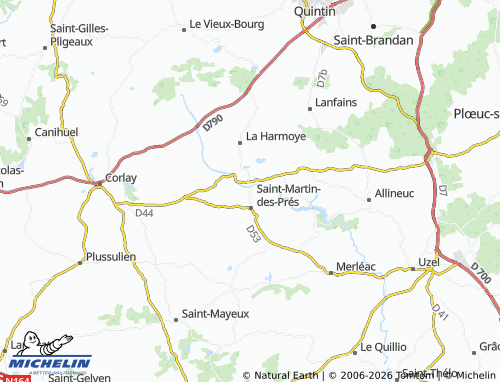 MICHELIN La Ville Morvan map - ViaMichelin