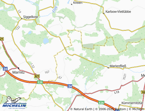 MICHELIN Jännersdorf map - ViaMichelin