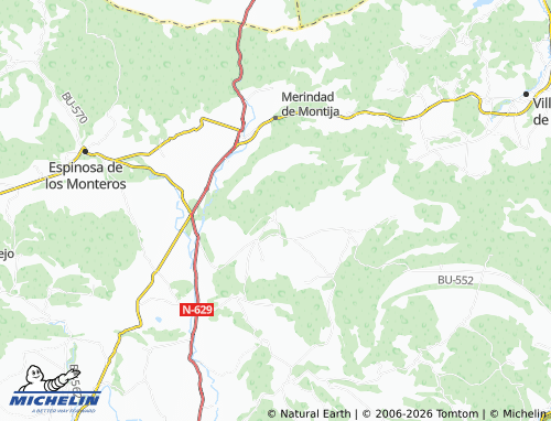 MICHELIN Lastras de las Eras map - ViaMichelin