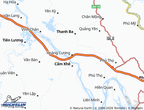 Mapa MICHELIN Hoàng Cương - ViaMichelin