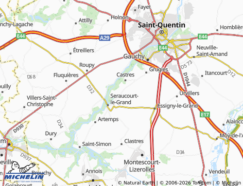 Mapa MICHELIN Contescourt - ViaMichelin