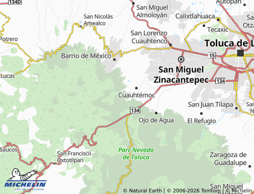 Mapa MICHELIN El Contadero de Matamoros - ViaMichelin