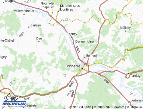 MICHELIN Junay map - ViaMichelin