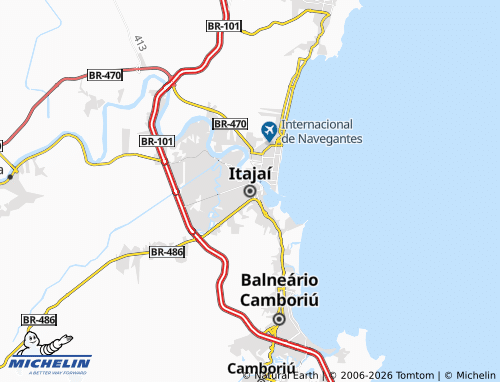 Mapa MICHELIN Itajaí - ViaMichelin