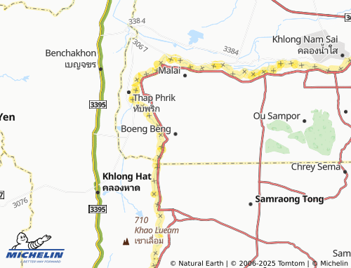 MICHELIN Boeng Beng map - ViaMichelin