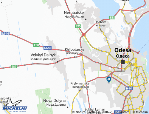 MICHELIN Khlibodarske map - ViaMichelin
