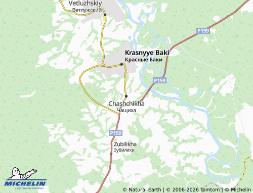MICHELIN-Landkarte Chashchikha - ViaMichelin
