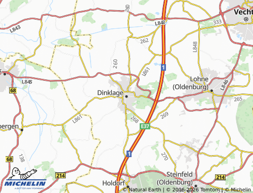 MICHELIN Dinklage map - ViaMichelin